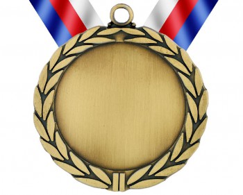 Poháry.com® Medaile MD80 zlato s trikolórou