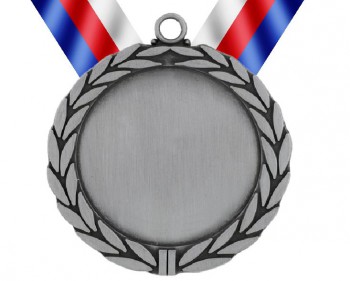 Poháry.com® Medaile MD80 stříbro s trikolórou