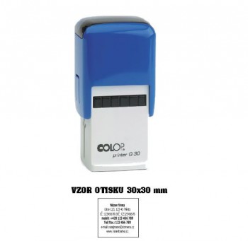COLOP ® Colop Printer Q 30/modrá se štočkem černý polštářek
