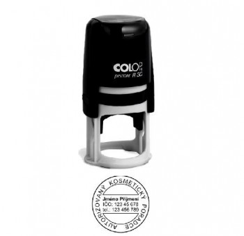 COLOP ® Razítko na geocaching COLOP Printer R30/černá modrý polštářek
