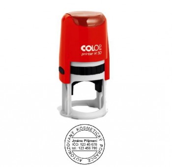 COLOP ® Razítko na geocaching COLOP Printer R30/červená černý polštářek