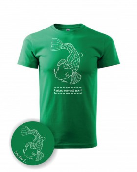 Poháry.com® Tričko s motivem ryby 007 zelené XL dámské