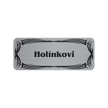 Poháry.com® Dveřní štítek M13 stříbro