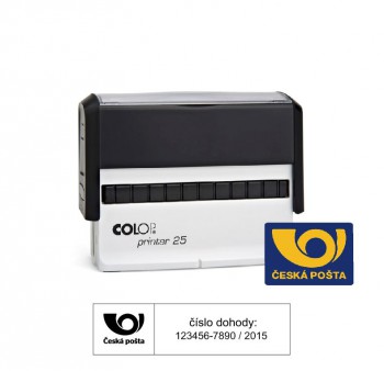 COLOP ® Poštovní razítko Colop Printer 25 černý polštářek
