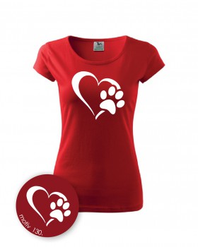 Poháry.com® Tričko s motivem 130 červené XL dámské