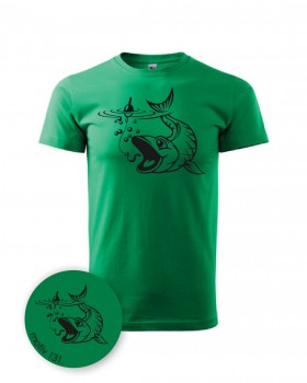 Poháry.com® Tričko pro rybáře 131 zelené XS pánské