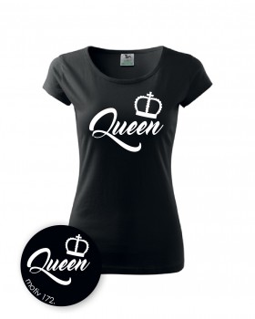 Poháry.com® Tričko dámské Queen 172 černé L dámské