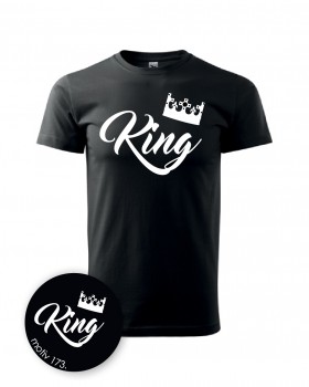 Poháry.com® Tričko pánské King 173 černé XL pánské