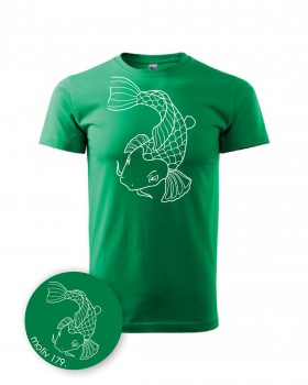 Poháry.com®  Tričko pro rybáře 179 zelené - XS pánské