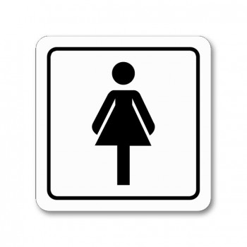 Poháry.com® Piktogram WC ženy samolepka