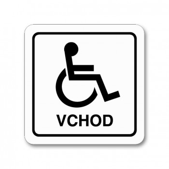 Poháry.com® Piktogram vchod pro invalidy samolepka