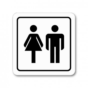 Poháry.com® Piktogram WC muži/ženy samolepka