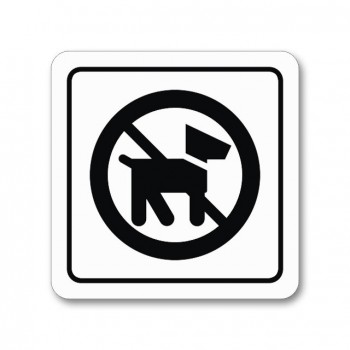 Poháry.com® Piktogram zákaz psů samolepka