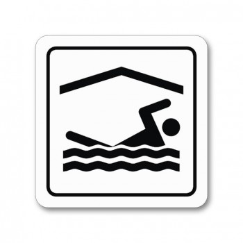 Poháry.com® Piktogram plavaní samolepka