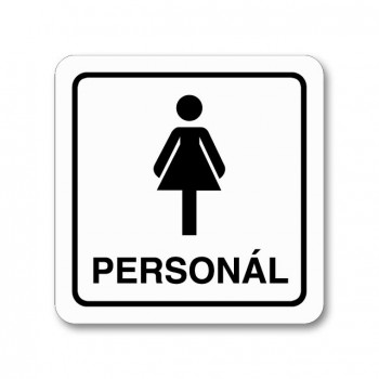 Poháry.com® Piktogram WC pro personál ženy samolepka