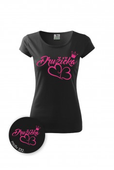 Poháry.com® Svatební tričko pro družičku 532 černé S dámské