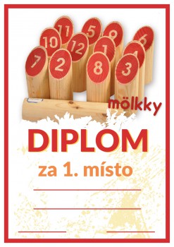 Poháry.com® Diplom mölkky D52