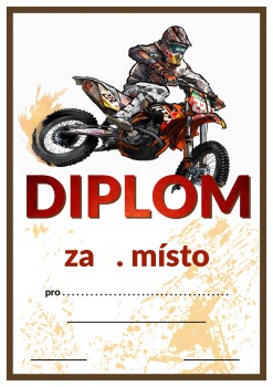 Poháry.com® Diplom motokros D55