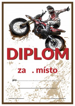 Poháry.com® Diplom motokros D56