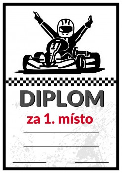 Poháry.com® Diplom motokáry D60