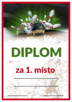 Poháry.com® Diplom bowling D61
