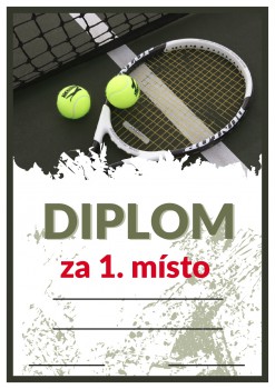 Poháry.com® Diplom tenis D62