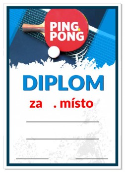 Poháry.com® Diplom stolní tenis D63