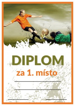 Poháry.com® Diplom fotbal D65