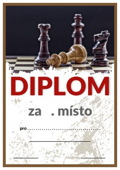Poháry.com® Diplom šachy D75