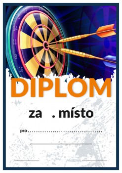 Poháry.com® Diplom šipky D71