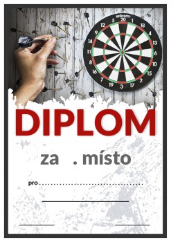 Poháry.com® Diplom šipky D72