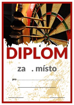 Poháry.com® Diplom šipky D73