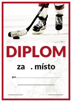 Poháry.com® Diplom hokej D74