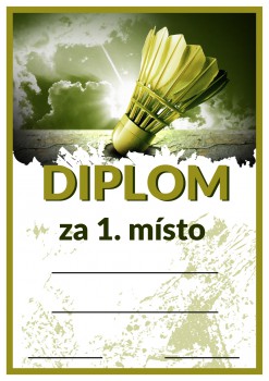 Poháry.com® Diplom badminton D91