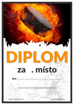 Poháry.com® Diplom hokej D77
