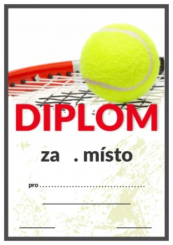 Poháry.com® Diplom tenis D200