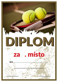 Poháry.com® Diplom tenis D102