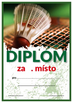 Poháry.com® Diplom badminton D93