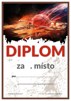 Poháry.com® Diplom basketbal D104