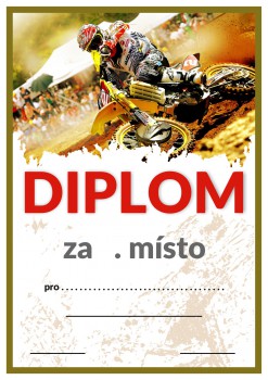 Poháry.com® Diplom motokros D71