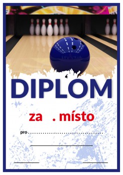 Poháry.com® Diplom bowling D72