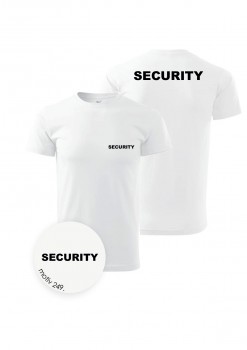 Poháry.com® Tričko SECURITY bílé