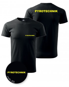 Poháry.com® Tričko Pyrotechnik černé M pánské