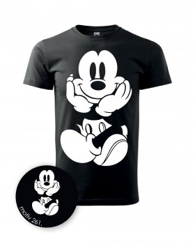 Poháry.com® Tričko Mickey Mouse 261 černé XXXL pánské