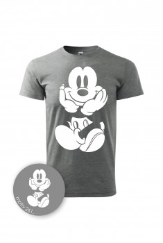 Poháry.com® Tričko Mickey Mouse 261 šedé XXL pánské