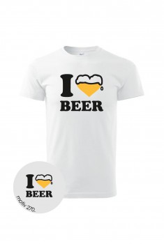 Poháry.com® Tričko pro pivaře 270 bílé XL pánské