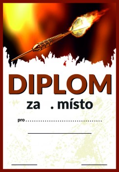 Poháry.com® Diplom šipky D82