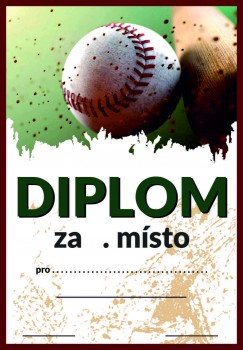 Poháry.com® Diplom baseball D94