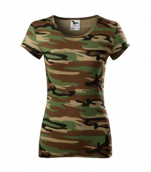 Poháry.com® Tričko Pure Camouflage Brown 33 S dámské