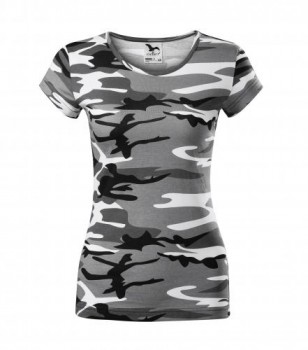 Poháry.com® Tričko Pure Camouflage Gray 32 XXL dámské